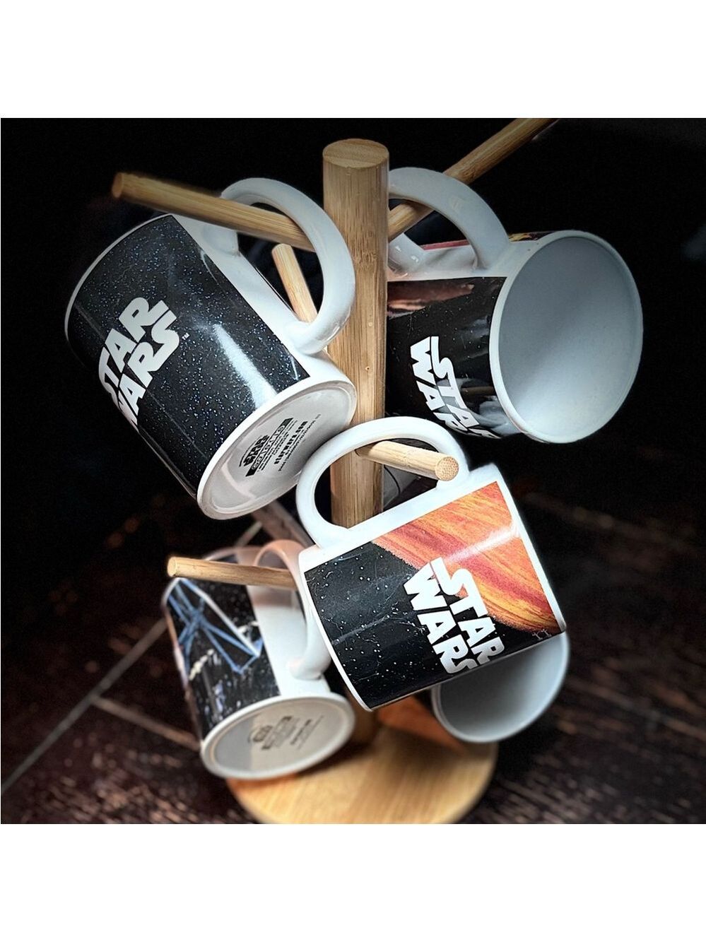 Star Wars Starship Mugs Gift Set 2018 Disney 6 Mugs With Mug Holder